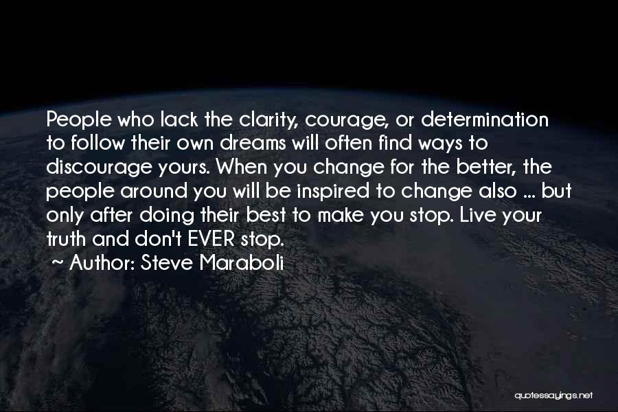 Courage And Determination Quotes By Steve Maraboli