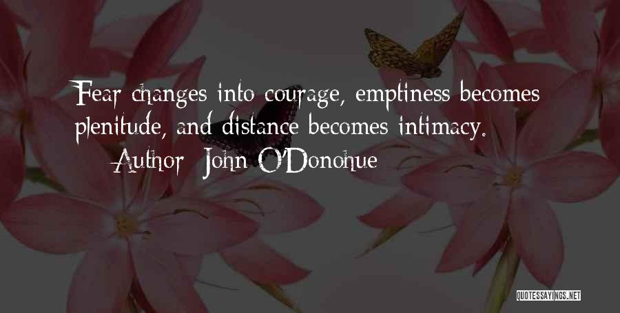 Courage And Fear Quotes By John O'Donohue