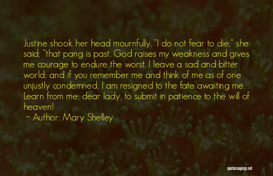 Courage And Fear Quotes By Mary Shelley