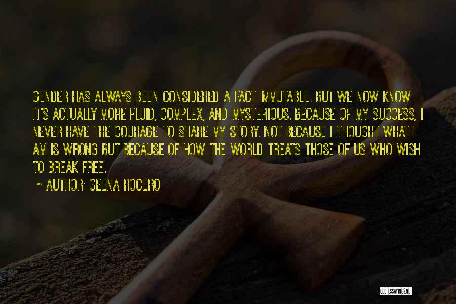 Courage And Success Quotes By Geena Rocero