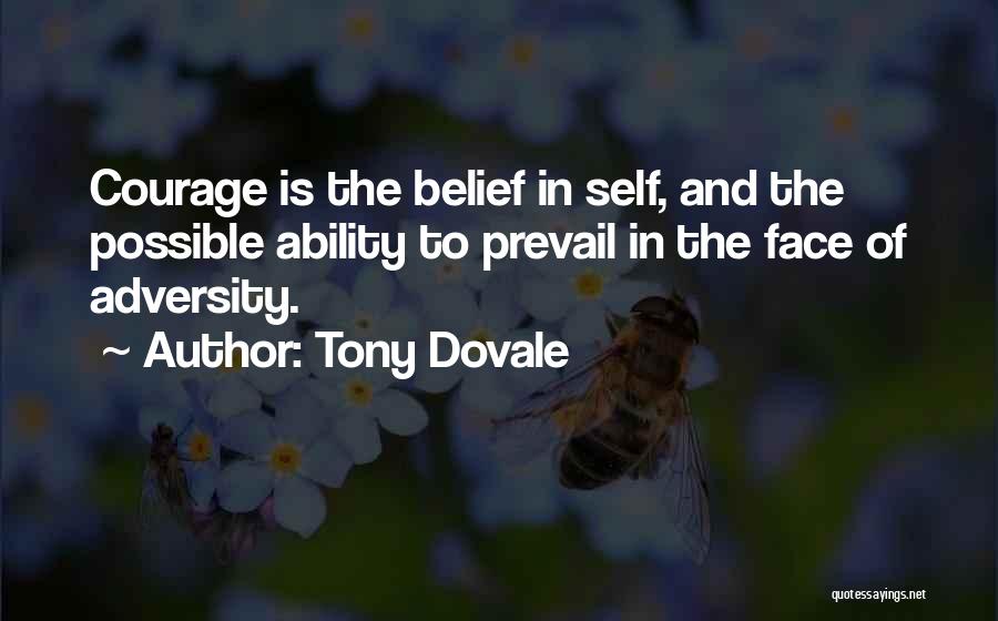 Courage And Success Quotes By Tony Dovale