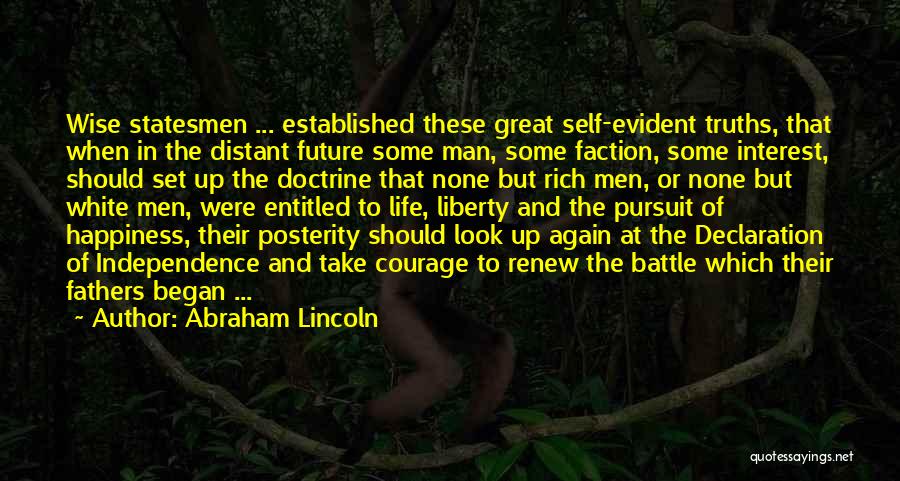 Courage In Battle Quotes By Abraham Lincoln