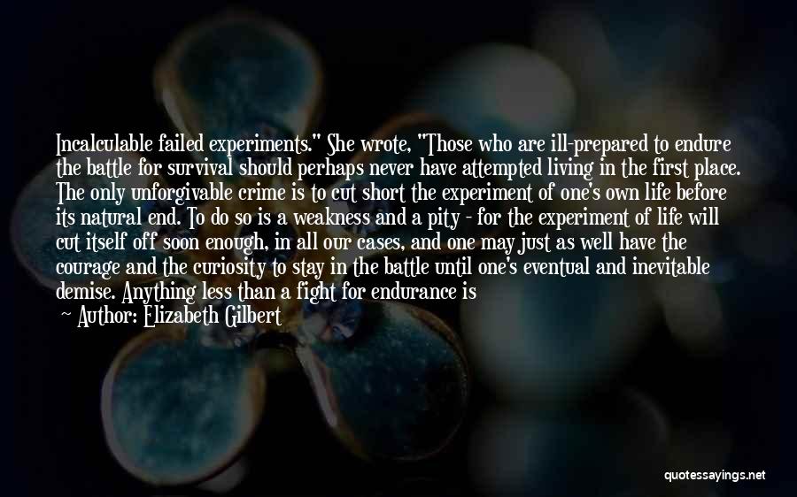 Courage In Battle Quotes By Elizabeth Gilbert