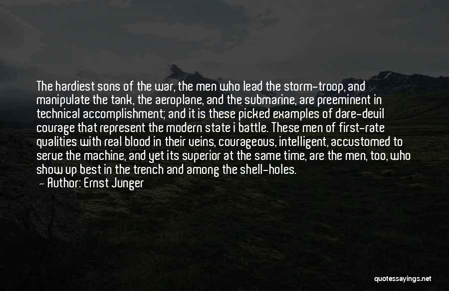 Courage In Battle Quotes By Ernst Junger