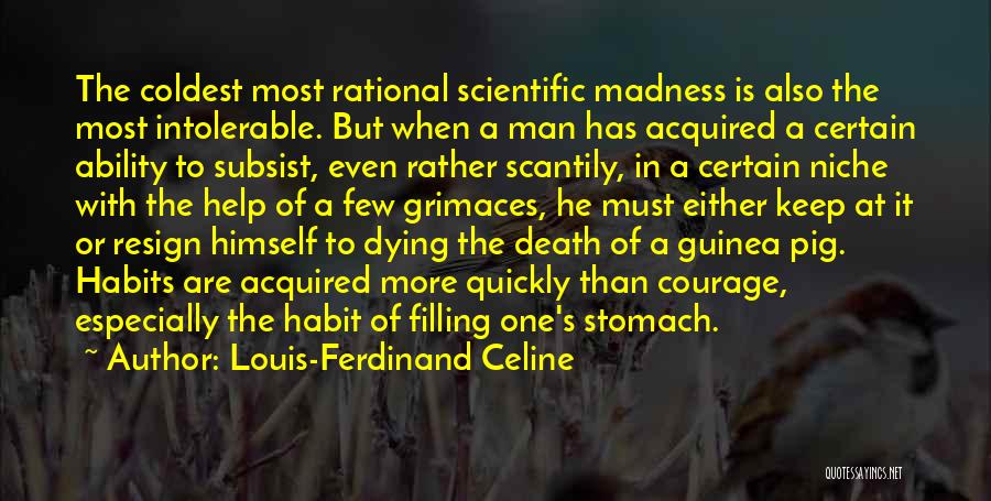 Courage The Quotes By Louis-Ferdinand Celine