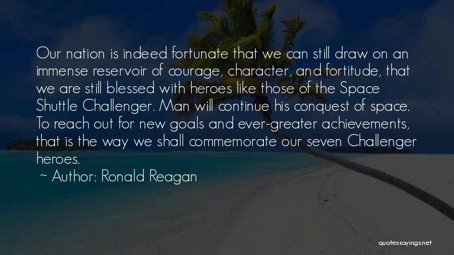 Courage To Continue Quotes By Ronald Reagan