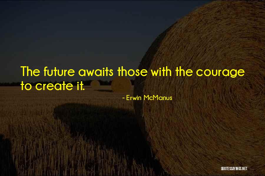 Courage To Create Quotes By Erwin McManus