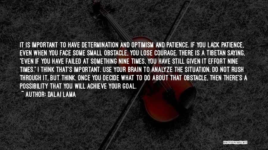 Courage To Do Something Quotes By Dalai Lama