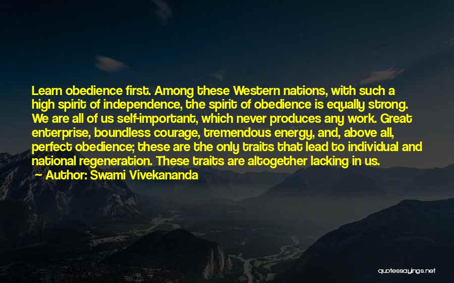 Courage To Lead Quotes By Swami Vivekananda