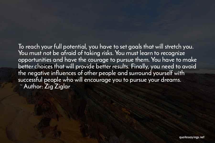 Courage To Pursue Dreams Quotes By Zig Ziglar