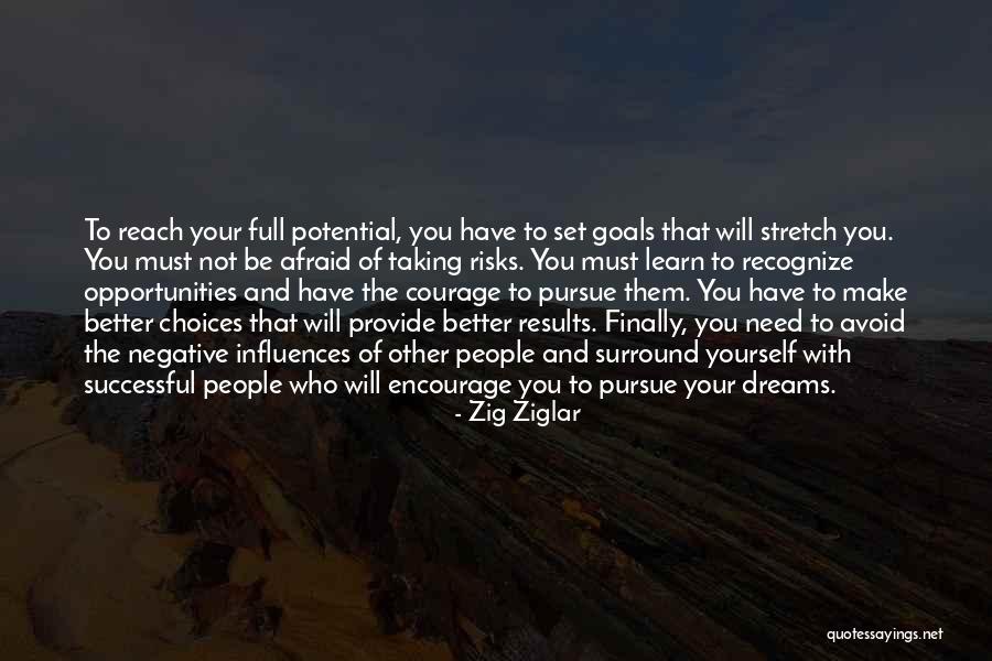 Courage To Pursue Dreams Quotes By Zig Ziglar