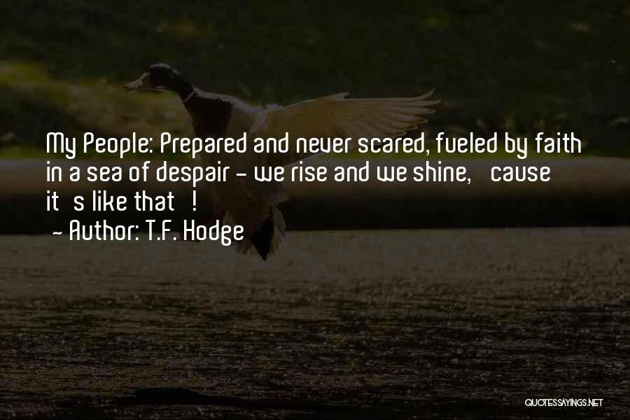 Courage To Shine Quotes By T.F. Hodge