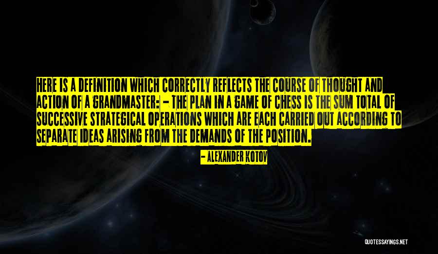 Course Of Action Quotes By Alexander Kotov Course Of Action Quotes By Alexander Kotov