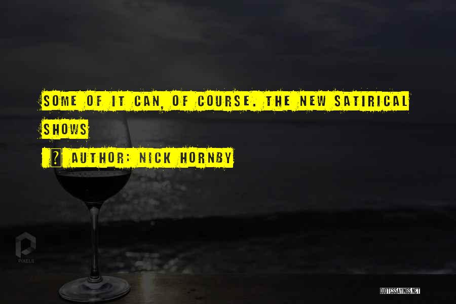 Course Quotes By Nick Hornby