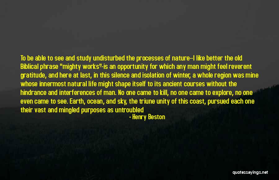 Course Study Quotes By Henry Beston Course Study Quotes By Henry Beston