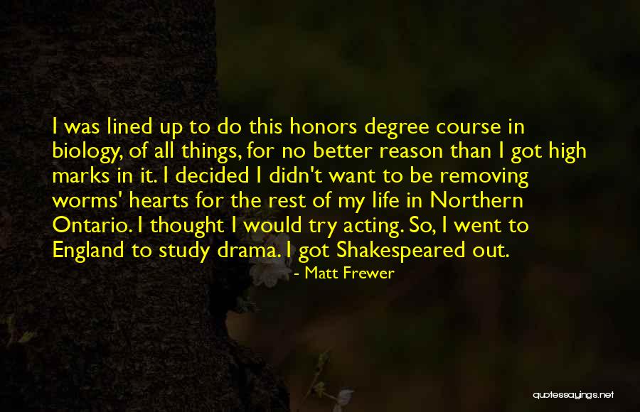 Course Study Quotes By Matt Frewer Course Study Quotes By Matt Frewer
