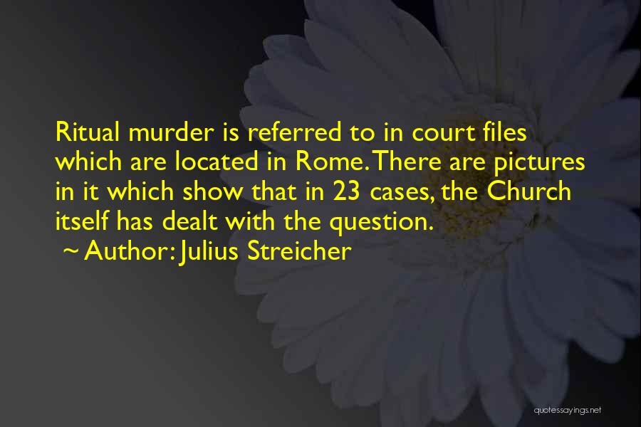 Court Cases Quotes By Julius Streicher