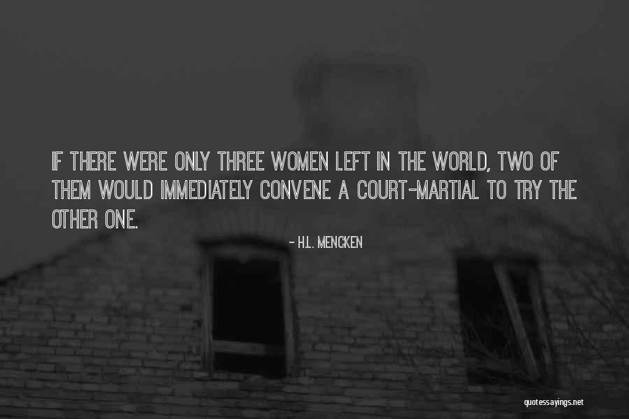 Court Martial Quotes By H.L. Mencken