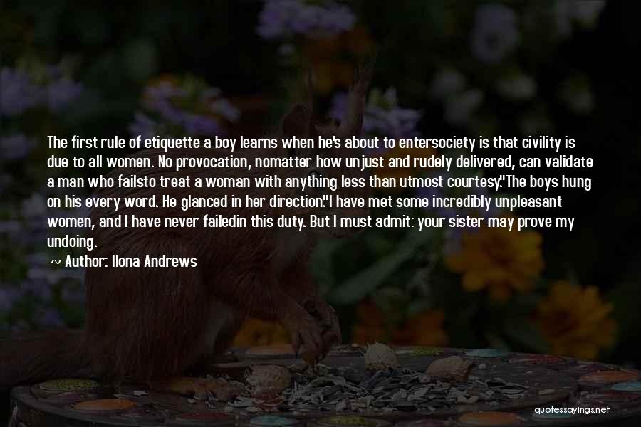 Courtesy Manners Quotes By Ilona Andrews