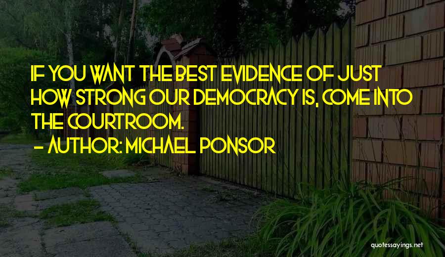 Courtroom Trial Quotes By Michael Ponsor