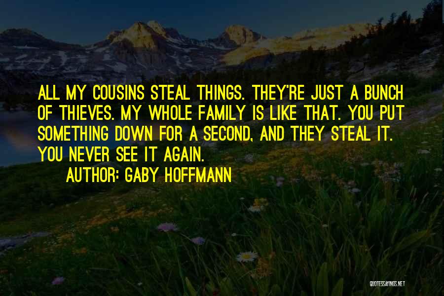 Cousins And Family Quotes By Gaby Hoffmann