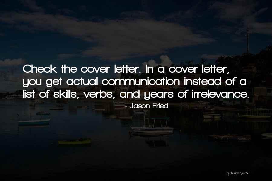 Cover Letter For Quotes By Jason Fried Cover Letter For Quotes By Jason Fried