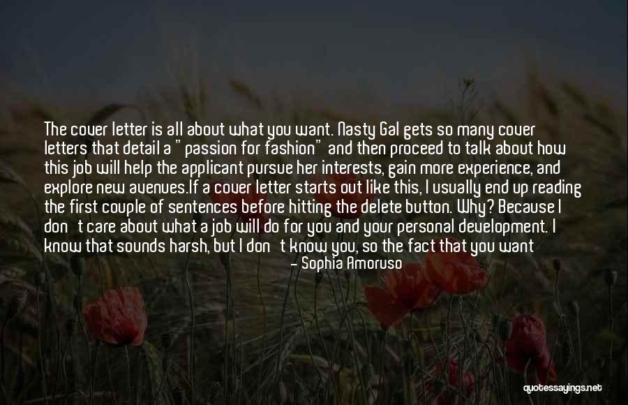 Cover Letter For Quotes By Sophia Amoruso Cover Letter For Quotes By Sophia Amoruso