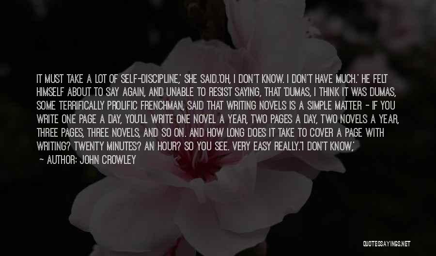 Cover Letter Quotes By John Crowley