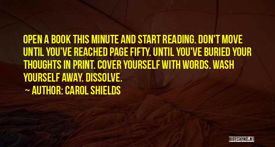 Cover Page Quotes By Carol Shields