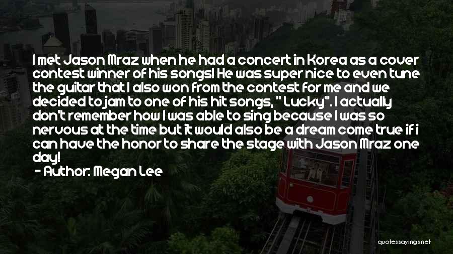 Cover Songs Quotes By Megan Lee