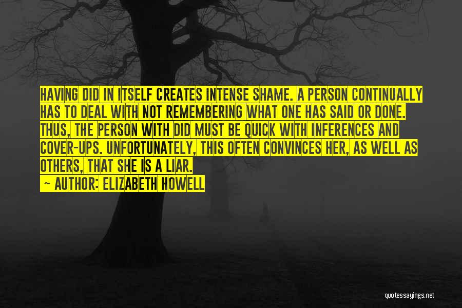 Cover Ups Quotes By Elizabeth Howell