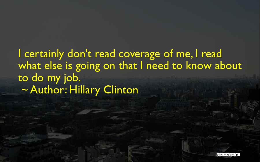 Coverage Quotes By Hillary Clinton
