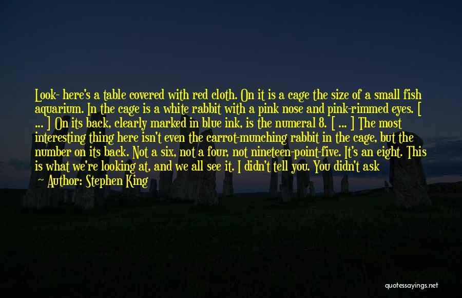 Covered Eyes Quotes By Stephen King
