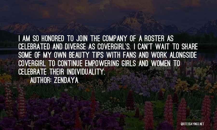 Covergirl Quotes By Zendaya