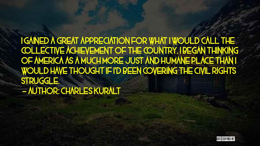 Covering Quotes By Charles Kuralt