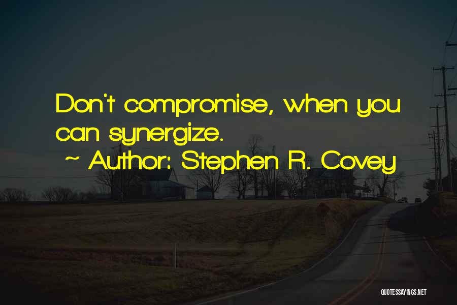 Covey Synergize Quotes By Stephen R. Covey