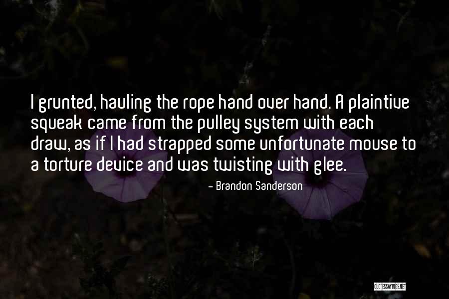 Cow Hauling Quotes By Brandon Sanderson