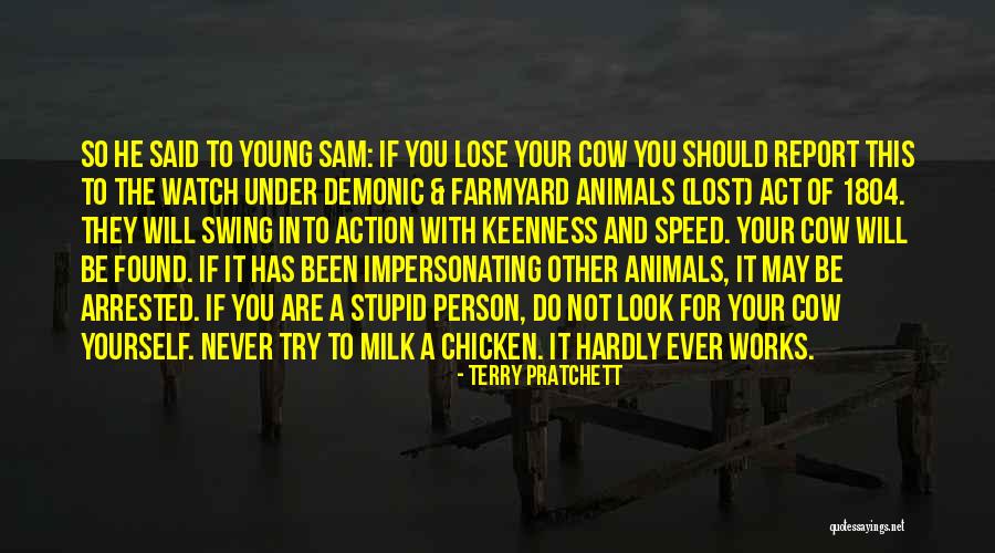 Cow Milk Quotes By Terry Pratchett Cow Milk Quotes By Terry Pratchett