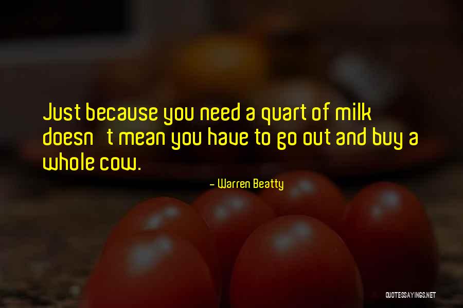 Cow Milk Quotes By Warren Beatty Cow Milk Quotes By Warren Beatty