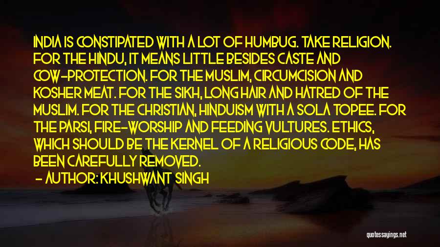 Cow Protection Quotes By Khushwant Singh