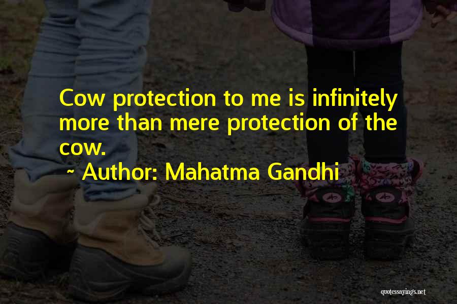 Cow Protection Quotes By Mahatma Gandhi