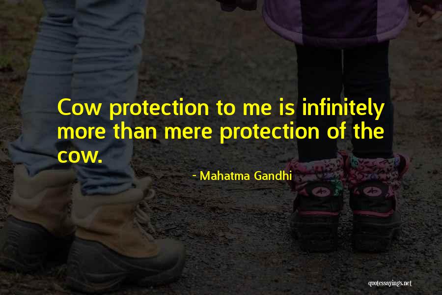 Cow Protection Quotes By Mahatma Gandhi