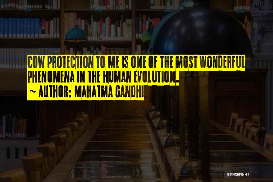 Cow Protection Quotes By Mahatma Gandhi