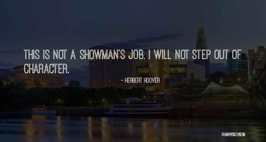 Cow Showman Quotes By Herbert Hoover