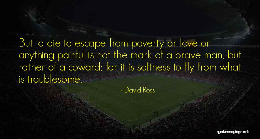 Coward Man Love Quotes By David Ross