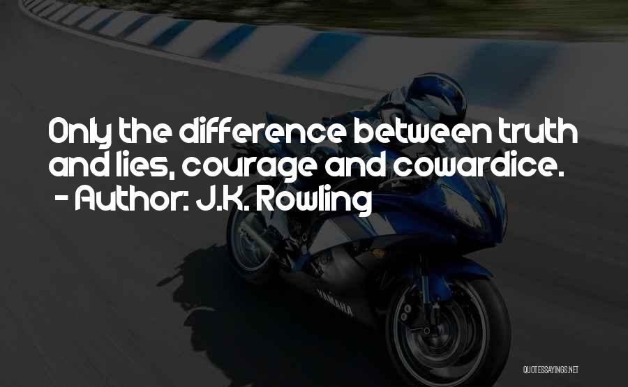 Cowardice And Courage Quotes By J.K. Rowling