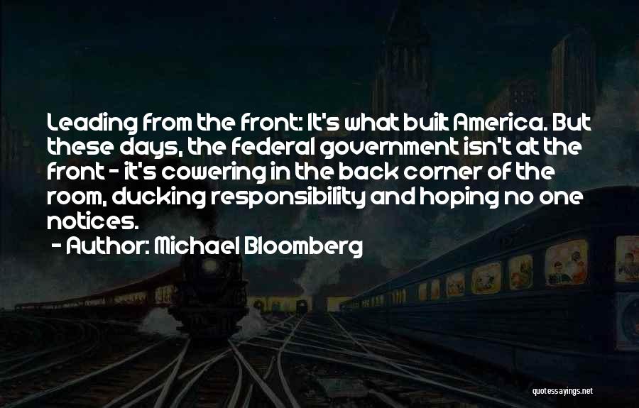 Cowering Quotes By Michael Bloomberg