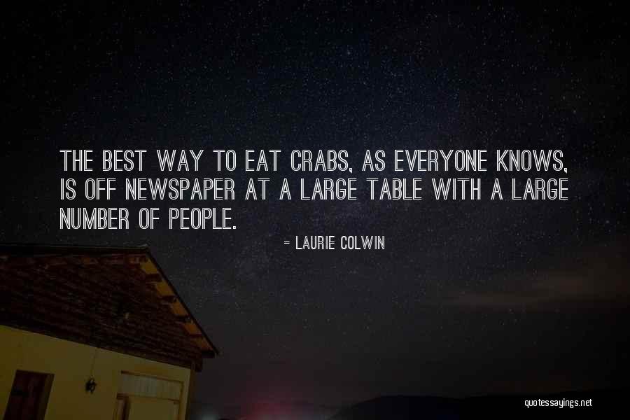 Crabs Quotes By Laurie Colwin Crabs Quotes By Laurie Colwin