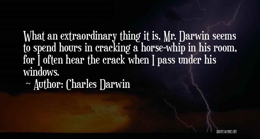 Crack The Whip Quotes By Charles Darwin