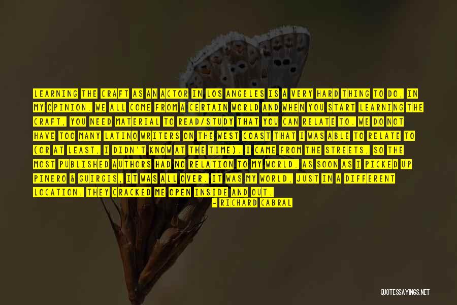 Cracked Actor Quotes By Richard Cabral Cracked Actor Quotes By Richard Cabral